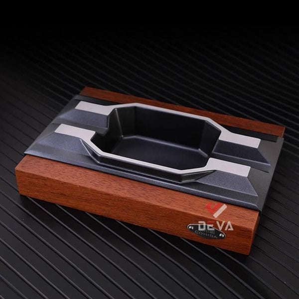 Gạt tàn gỗ 2 điếu cho Cigar cao cấp Lubinski  LB 070