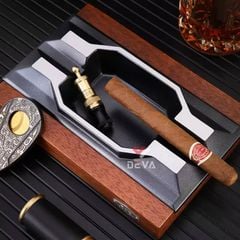 Gạt tàn gỗ 2 điếu cho Cigar cao cấp Lubinski  LB 070