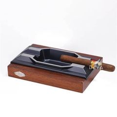 Gạt tàn gỗ 2 điếu cho Cigar cao cấp Lubinski  LB 070