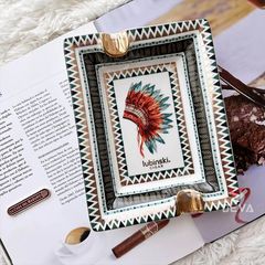 Gạt tàn sứ 2 điếu Lubinski YJA 20016