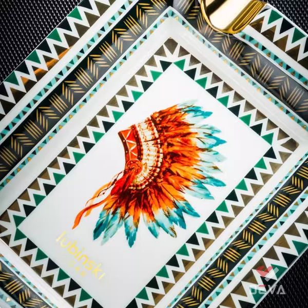 Gạt tàn sứ 2 điếu Lubinski YJA 20016