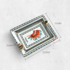 Gạt tàn sứ 2 điếu Lubinski YJA 20016