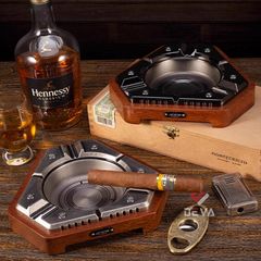 Gạt tàn cho Cigar 3 điếu Jifeng hình lục giác JF 3038