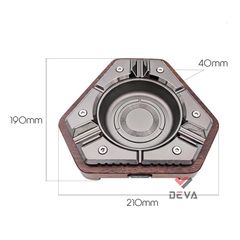 Gạt tàn cho Cigar 3 điếu Jifeng hình lục giác JF 3038