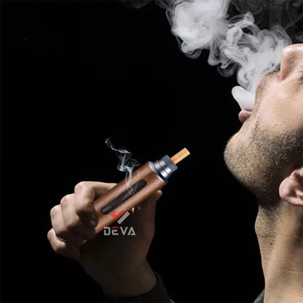 Gạt tàn thuốc lá cầm tay vỏ gỗ di động cho xe hơi H08