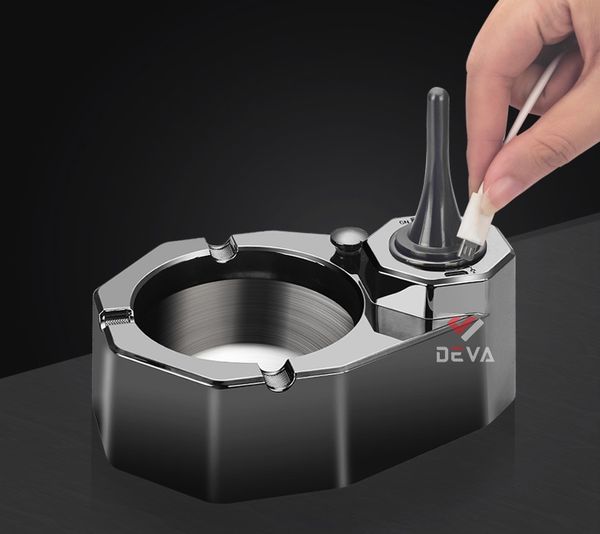 Bật lửa diêm xăng Honest kèm gạt tàn 3 điếu BCG006