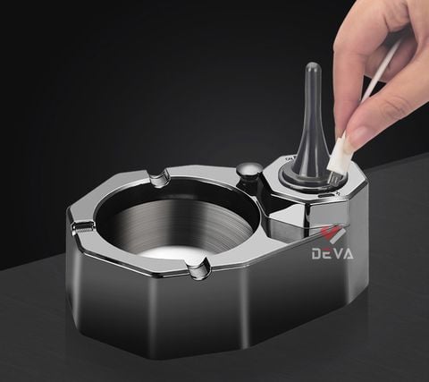 Bật lửa diêm xăng Honest kèm gạt tàn 3 điếu BCG006