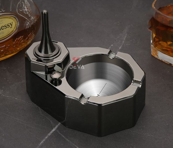 Bật lửa diêm xăng Honest kèm gạt tàn 3 điếu BCG006