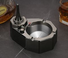 Bật lửa diêm xăng Honest kèm gạt tàn 3 điếu BCG006