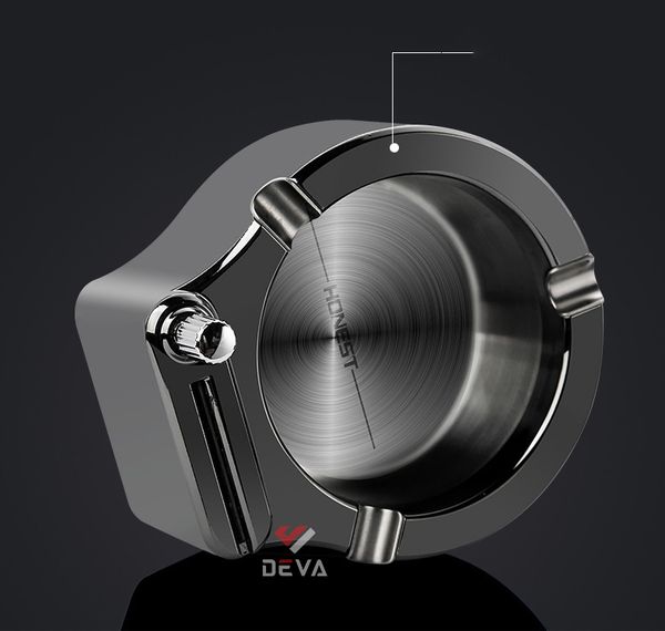 Gạt tàn thuốc lá 3 điếu kèm diêm xăng Honest BCG002