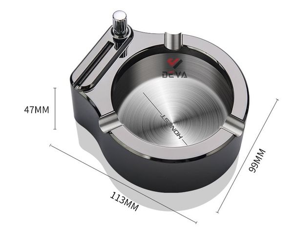 Gạt tàn thuốc lá 3 điếu kèm diêm xăng Honest BCG002