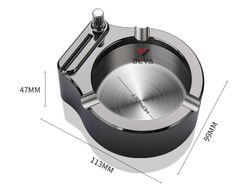 Gạt tàn thuốc lá 3 điếu kèm diêm xăng Honest BCG002