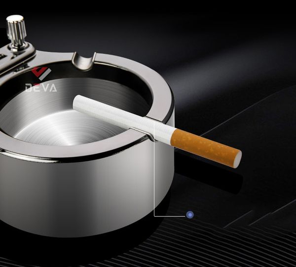 Gạt tàn thuốc lá 3 điếu kèm diêm xăng Honest BCG002