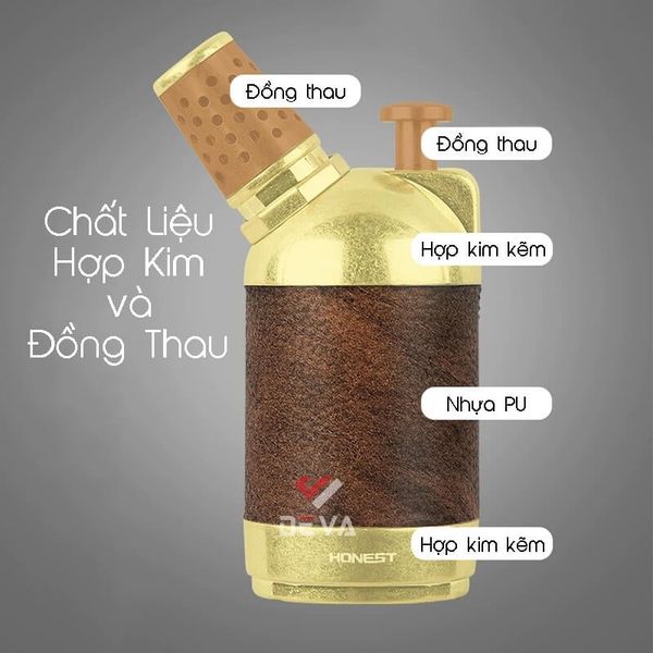 Bật lửa Honest khò đại 1 tia bình chứa gas lớn kèm đục BCZ 841