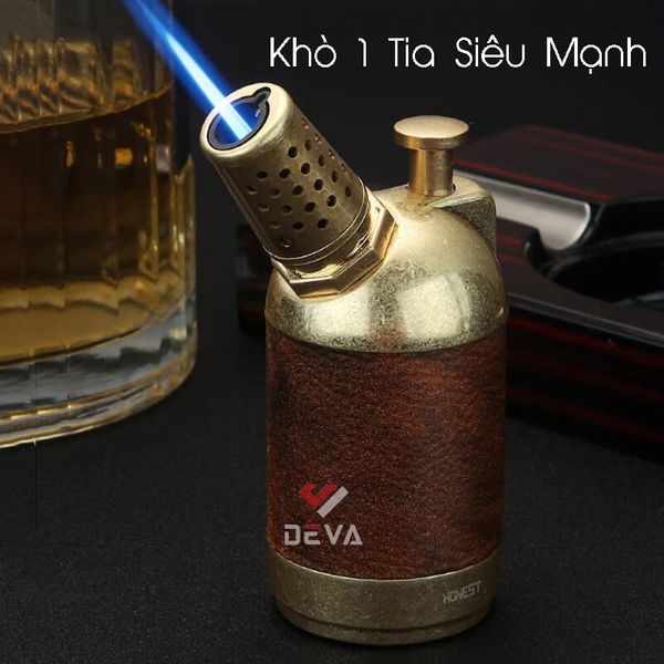 Bật lửa Honest khò đại 1 tia bình chứa gas lớn kèm đục BCZ 841