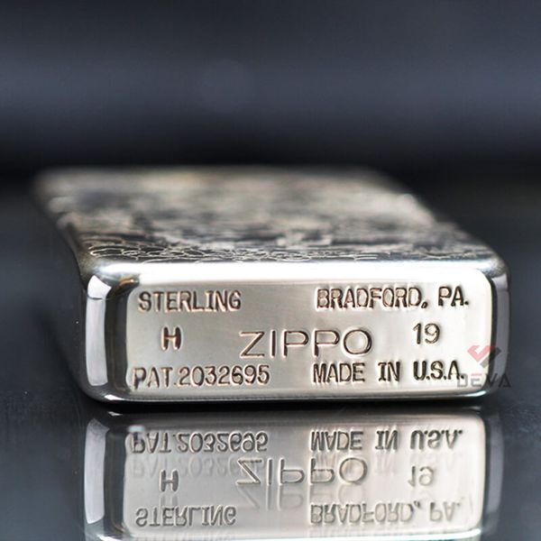 Zippo Bạc Khối Tái Bản 1941 Khắc Quan Vũ BK35