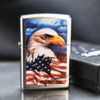 Zippo Sơn Chủ Đề Đại Bàng Tự Do Hoa Kỳ Mazzi Freedom Watch Z135