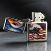 Zippo Sơn Chủ Đề Đại Bàng Tự Do Hoa Kỳ Mazzi Freedom Watch Z135