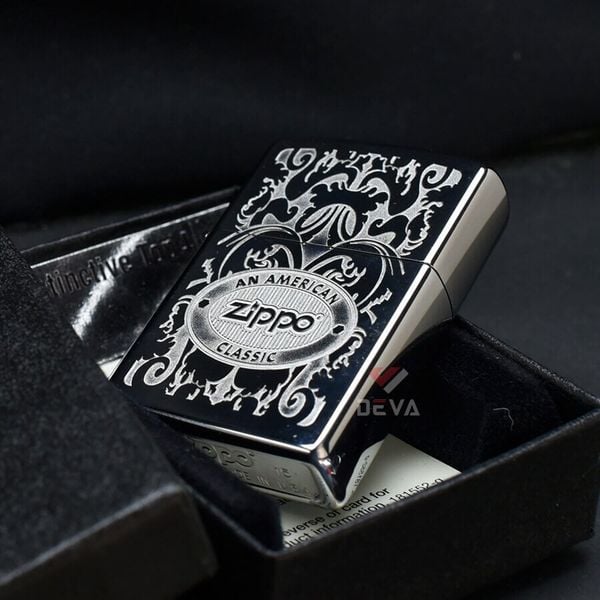 Zippo Distinctive Top Khắc Hoa Văn Chủ Đề An American Classic Z196