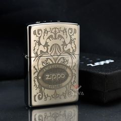 Zippo Distinctive Top Khắc Hoa Văn Chủ Đề An American Classic Z196