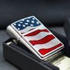 Zippo Emblem Quốc Kỳ Mỹ Diamond Plate Flag Z122