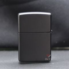 Zippo Sơn Đen Chủ Đề Logo Ngọn Lửa Zippo Z324