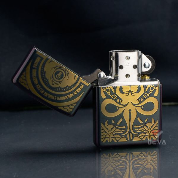Zippo Đổi Màu Chủ Đề Quái Vật Cthulhu Evil Design Z172