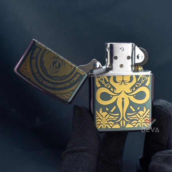 Zippo Đổi Màu Chủ Đề Quái Vật Cthulhu Evil Design Z172