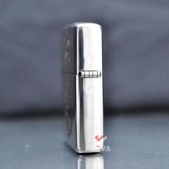 Zippo Bạc Khối Khắc Hình Thuyền Buồm BK59