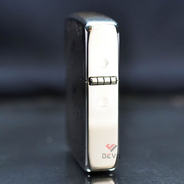 Zippo Bạc Khối Tái Bản 1941 Khắc Cô Gái Cao Bồi Quyến Rũ BK73