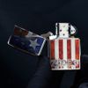 Zippo Hình Mẫu Logo Zippo Kết Hợp Cờ Mỹ Zippo US Flag Z217