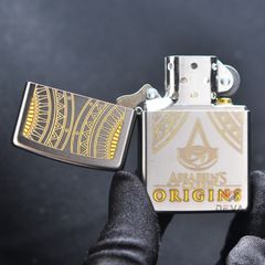 Zippo Satin Khắc Chủ Đề Game Assasin's Creed Origins Z312