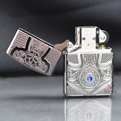 Zippo Armor Búa Thần Mjolnir Mediaval Design Z232