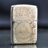 Zippo Bạc Khối Tái Bản 1941 Chủ Đề Phật Ngự Đài Sen BK71