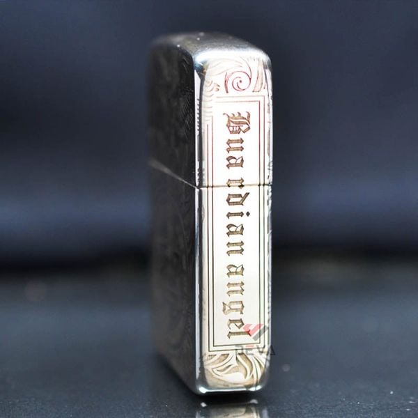 Zippo Bạc Khối Tái Bản 1941 Khắc Thiên Thần Hộ Mệnh BK69