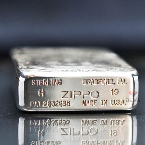Zippo Bạc Khối Tái Bản 1941 Khắc Thiên Thần Hộ Mệnh BK69