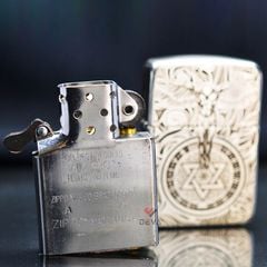 Zippo Bạc Khối Tái Bản 1941 Khắc Thiên Thần Hộ Mệnh BK69