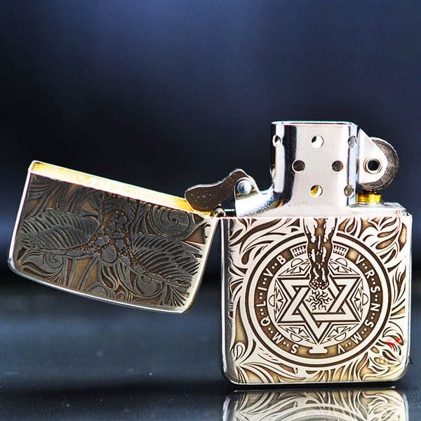 Zippo Bạc Khối Tái Bản 1941 Khắc Thiên Thần Hộ Mệnh BK69