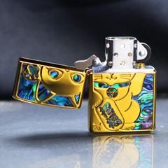Zippo Khảm Trai Mèo Thần Tài May Mắn Maneki-Neko ZN149