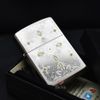 Zippo Mạ Satin Khắc Hoa Văn Cổ Điển Classical Curve Z149