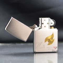 Zippo Mạ Satin Khắc Ngọn Lửa American Classic ZK09
