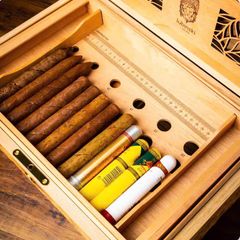 Hộp ủ bảo quản cigar Lubinski Phiên bản Rắn Vàng 