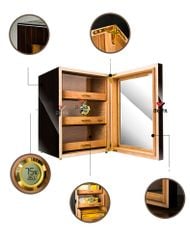 Hộp ủ bảo quản xì gà 80 điếu Lubinski YJA 60018