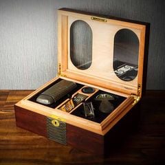 Hộp giữ ẩm xì gà kèm Set  phụ kiện Lubinski YJA 60019