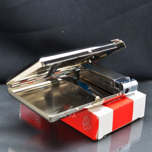 Hộp đựng thuốc 20 điếu kèm bật lửa Dinghao DH-5502