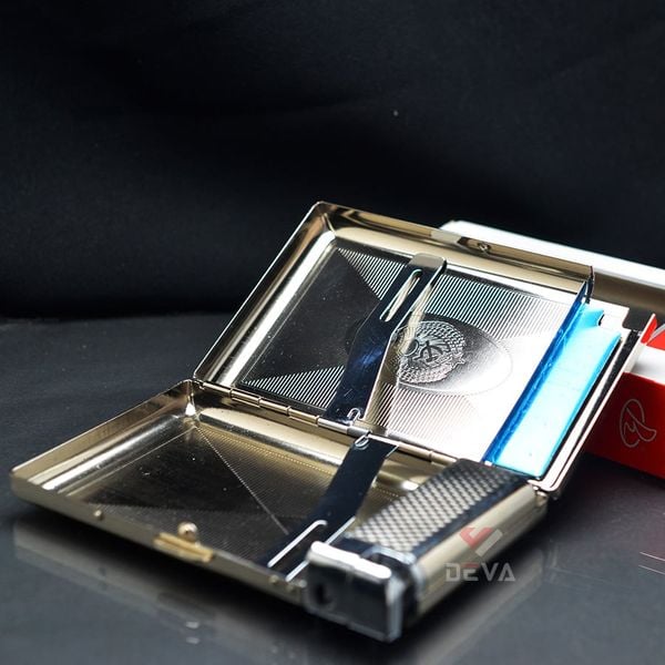 Hộp đựng thuốc 20 điếu kèm bật lửa Dinghao DH-5502