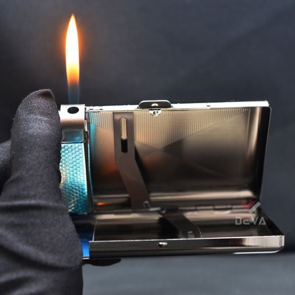 Hộp đựng thuốc 20 điếu kèm bật lửa Dinghao DH-5502