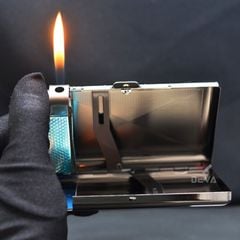 Hộp đựng thuốc 20 điếu kèm bật lửa Dinghao DH-5502