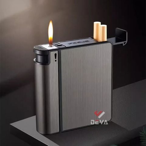 Hộp đựng thuốc lá Focus nguyên bao 20 điếu loại 6.5mm kèm bật lửa JD YH103