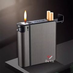 Hộp đựng thuốc lá Focus nguyên bao 20 điếu loại 6.5mm kèm bật lửa JD YH103